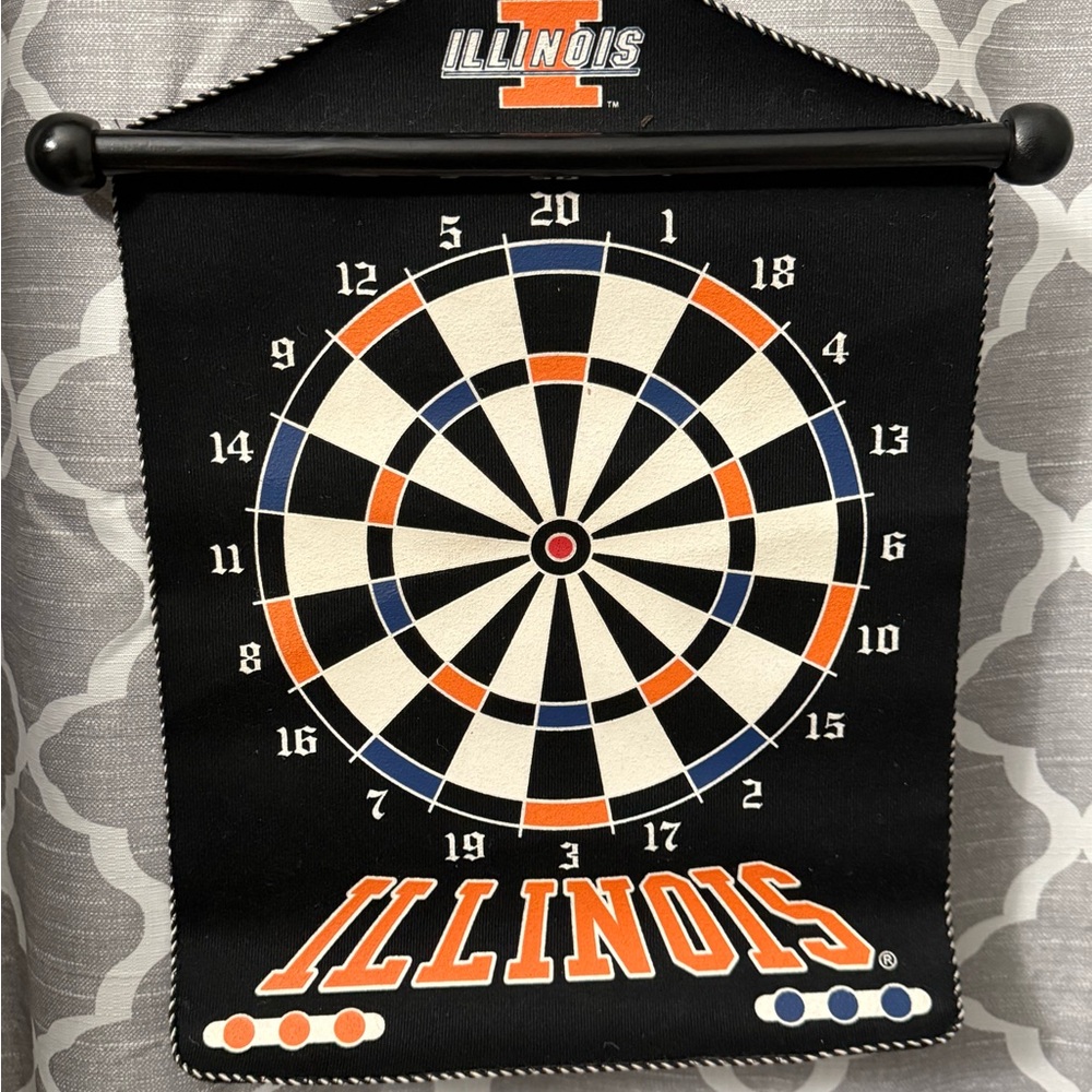 Illinois Dartboard Wall Hanging